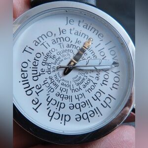 ❤️ AKTEO LOVE WATCH! 47mm Fountain Pen & Feather  *LOVE in Different Languages*